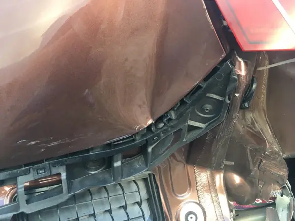 Inner body panel during repairs